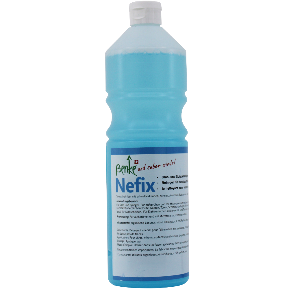 Nefix glass cleaner with alcohol - 1 Litre