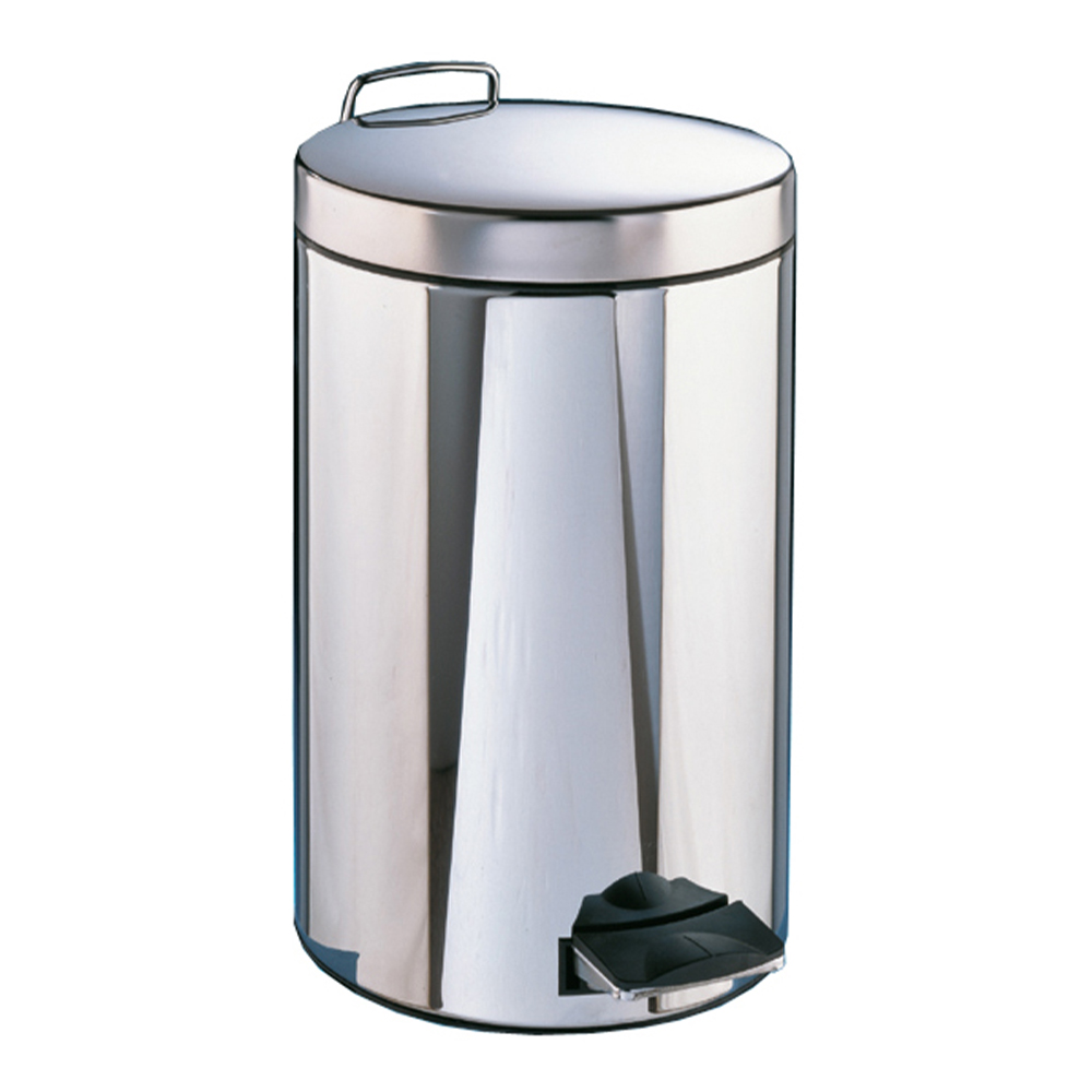 Waste bin with foot pedal