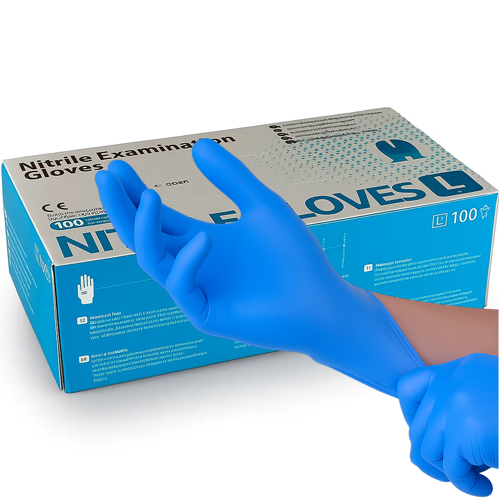 Nitrile gloves blue - L Nitrile gloves blue - L