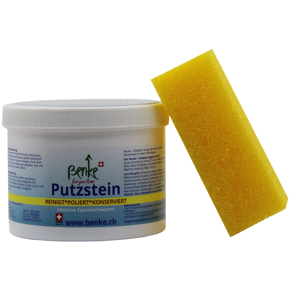 Cleaning stone with sponge Cleaning stone with sponge