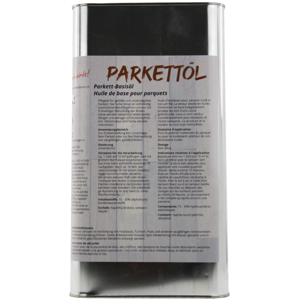 Olio per parquet - 5 Litri