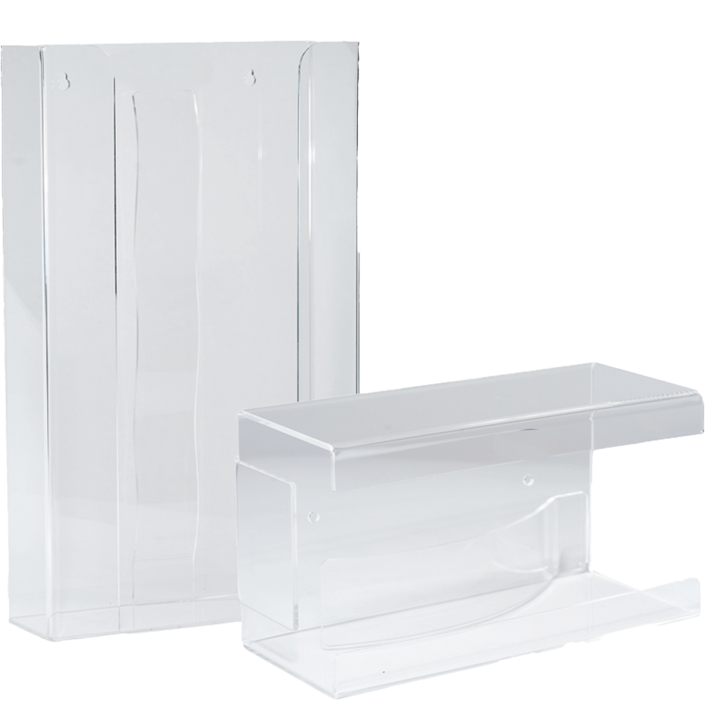 Wall holder for disposable gloves