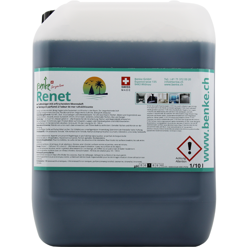 Duftreiniger Renet Karibik - 10 Liter