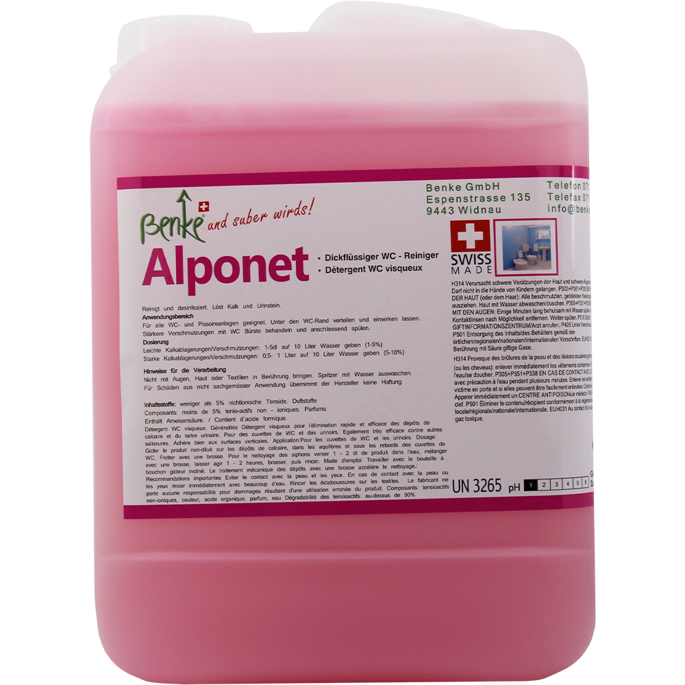 WC Cleaner Alponet - Extremely Strong - 5 Litre