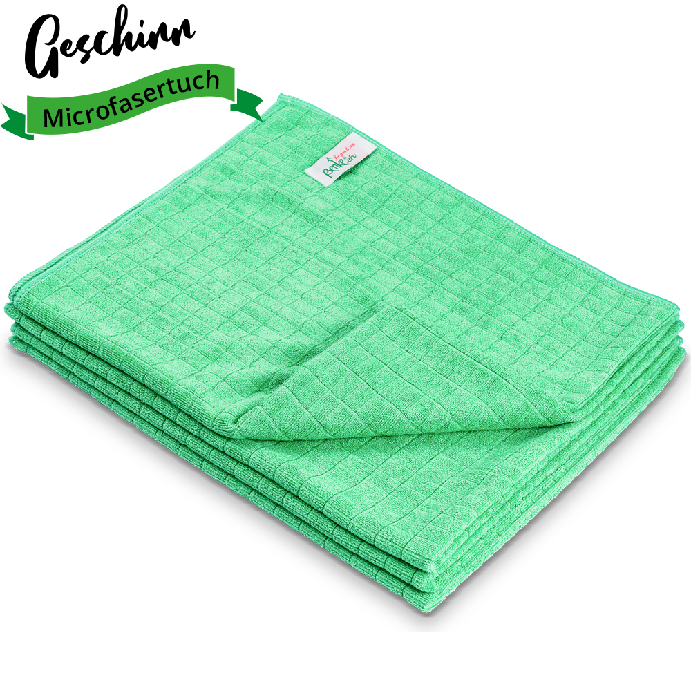 Essuie-vaisselle microfibre - vert