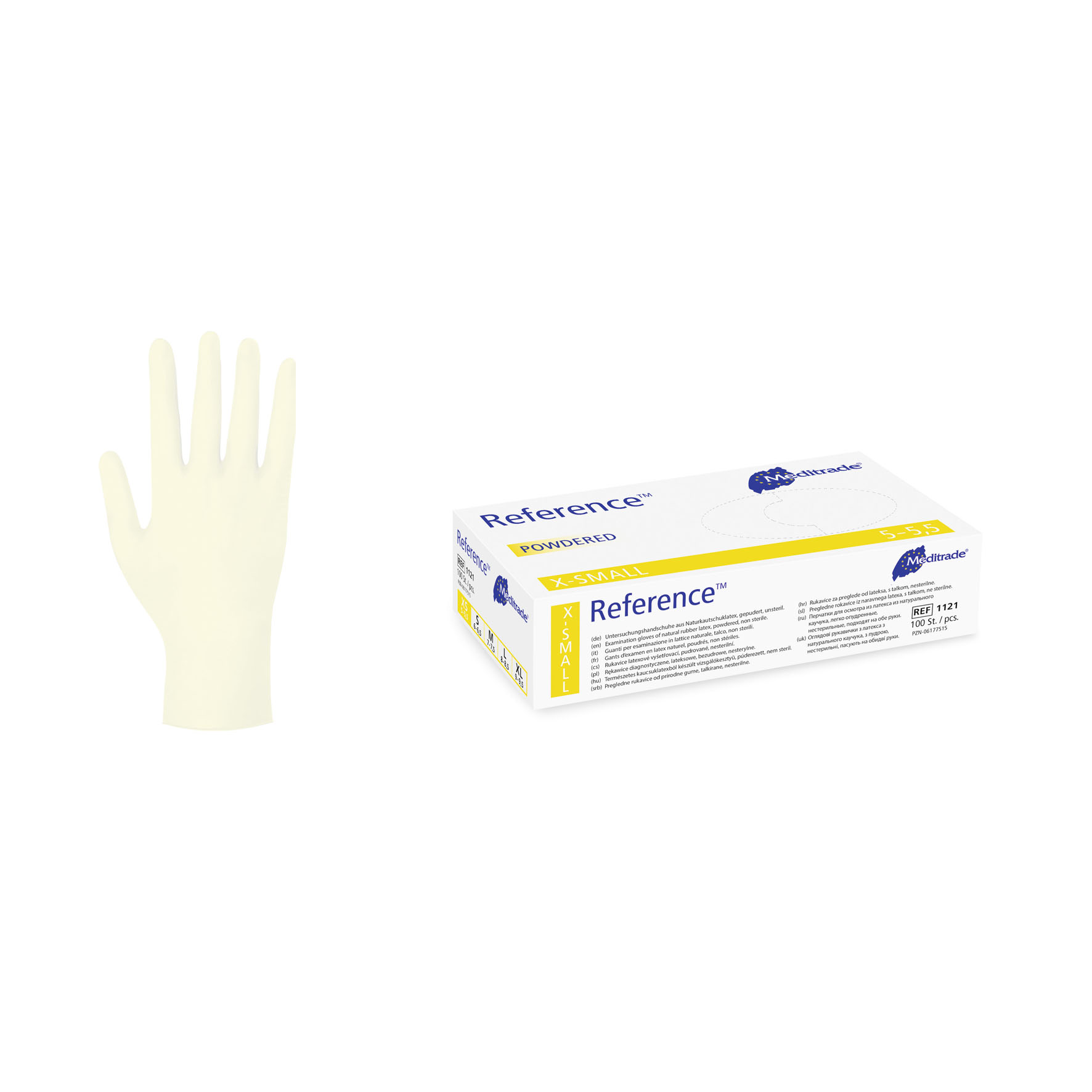 Latex gloves powdered
