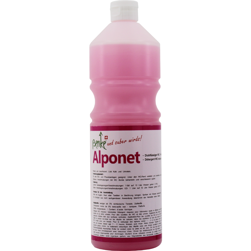 WC Cleaner Alponet - Extremely Strong - 1 Litre WC Cleaner Alponet - Extremely Strong - 1 Litre