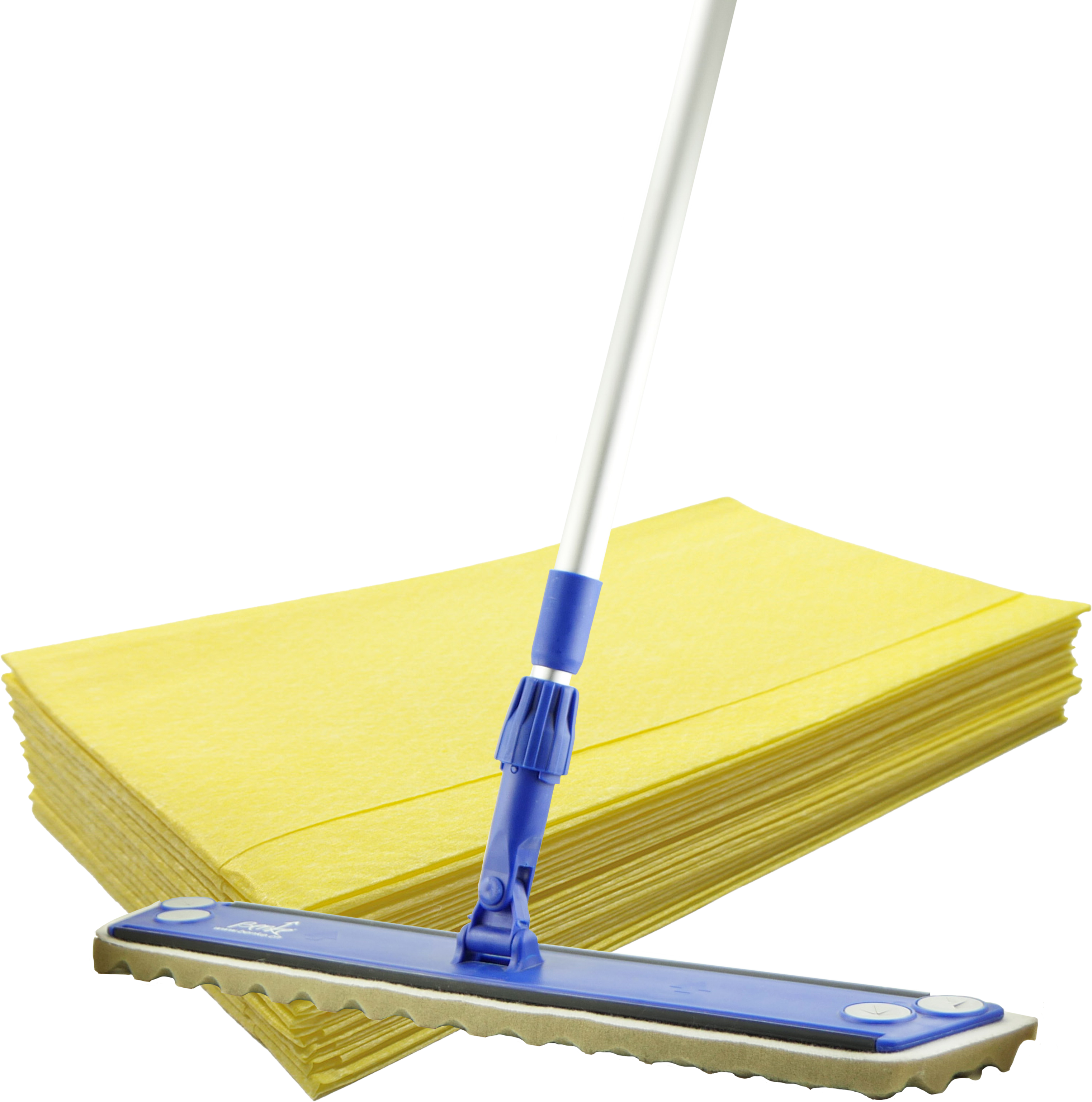 Staubwischset mit gelben Tüchern