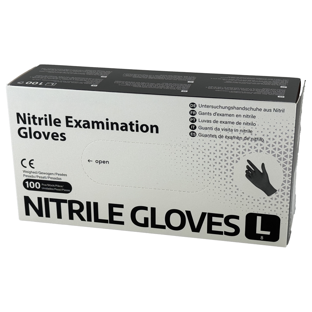 Nitrilhandschuhe schwarz - L