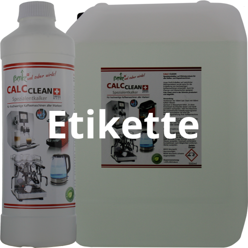 Etikette für Produkt Calc Clean - Benke GmbH